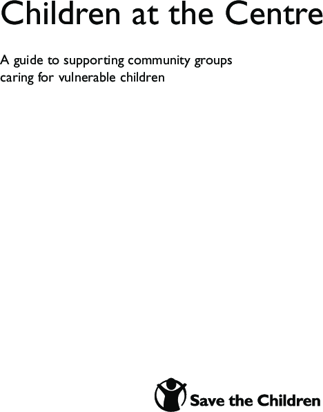 Children at the centre – guide to support community groups_1.png